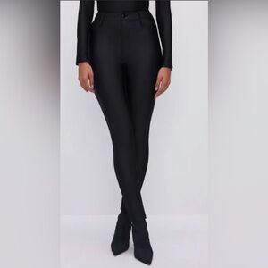 Good American Compression Shine Good Waist Leggings, sz 2